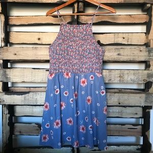 NWT Pretty Pink and Blue Summer Dress -- Size XL